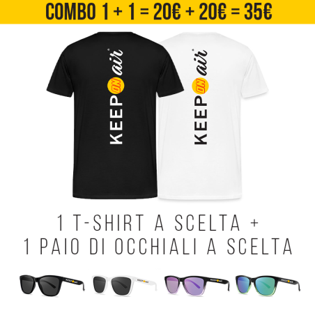 Combo Speciale, 1 T-Shirt + 1 Occhiale da Sole